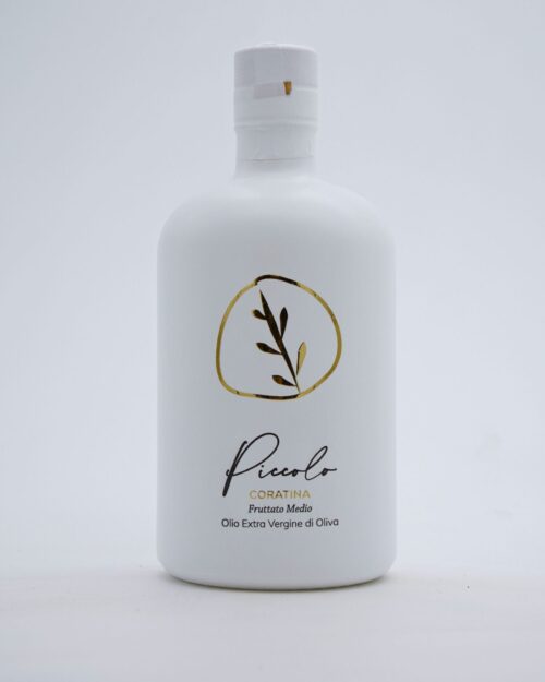 Olio EVO Azienda Agricola F.lli Piccolo 500ml in Bottiglia Denver Bianca - Fruttato Medio o Intenso