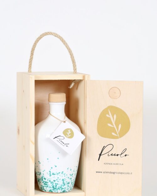 Orcio Olio Extra vergine d'oliva - White / Light Blue in cassetta